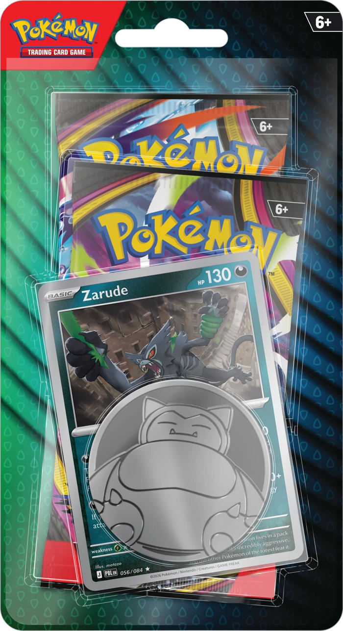 Pokémon Tradingkarten-Blister mit Zarude-Karte, 2er-Pack Chaos Rising & Pitch Black