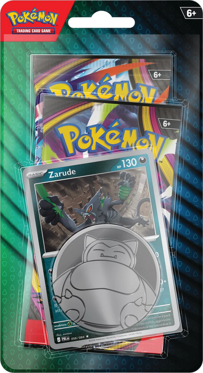 Pokémon Tradingkarten-Blister mit Zarude-Karte, 2er-Pack Chaos Rising & Pitch Black