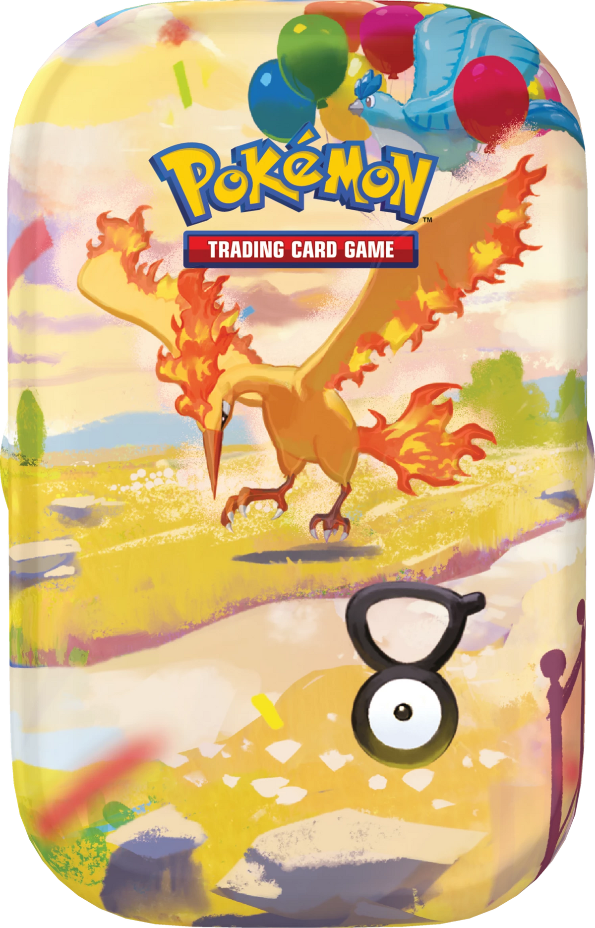 Pokémon Mini-Dose mit Drachen-Pokémon und Flammenmotiv