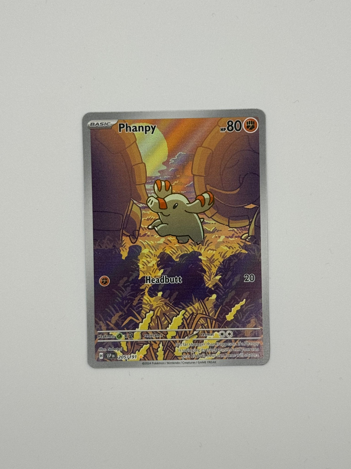 Phanpy – Full‑Art Illustration Rare (205/191) | Surging Sparks (EN) | – jetzt bestellen bei Pokécado Kaufmann